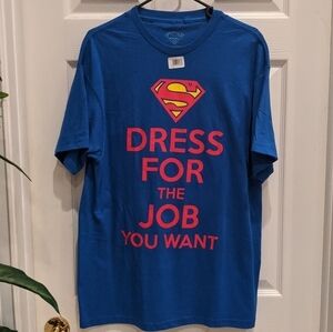 🐢Superman Men's Graphic Short Sleeve Tee Size Large - New